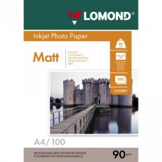 Фотобумага LOMOND A4(210х297) 90 г/м2, 100 листов, матовая односторонняя