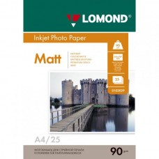 Фотобумага LOMOND A4(210х297) 90 г/м2, 25 листов, матовая односторонняя