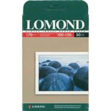 Фотобумага LOMOND А6(100х150) 170 г/м2, 50 листов, глянцевая односторонняя