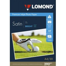 Фотобумага Premium LOMOND A4(210x297) 290 г/м2, 20 листов, сатин (Ярко-белая)